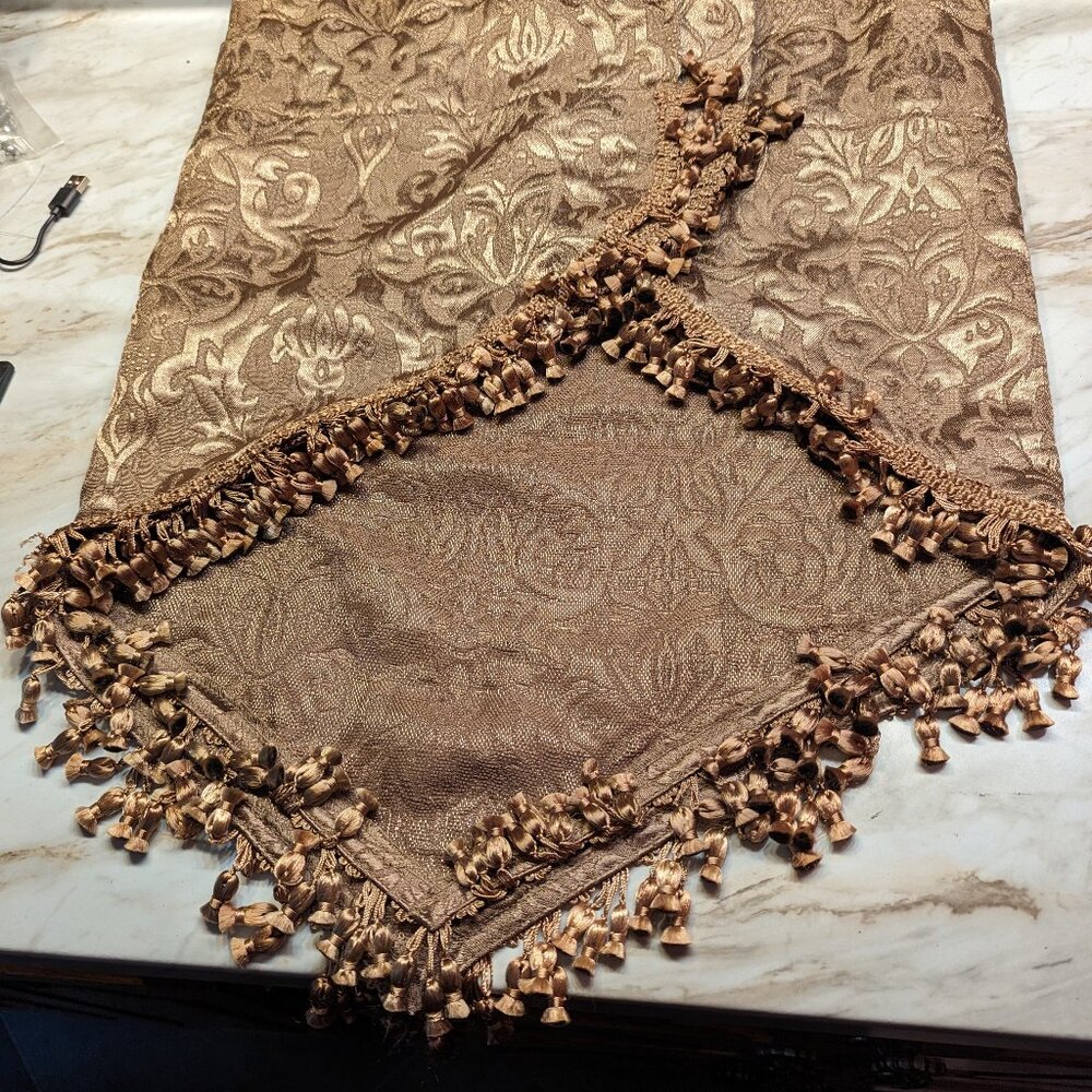 Croscill Gold on Gold Tasseled Valances